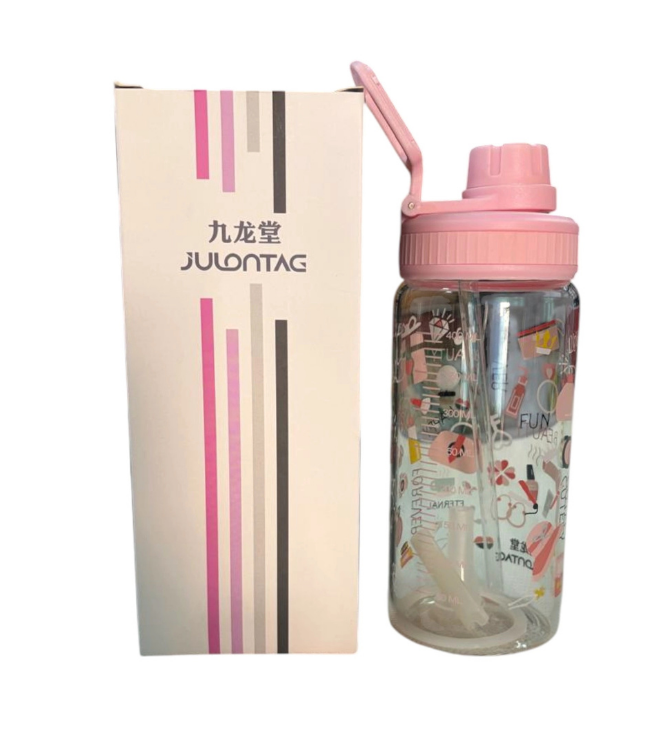 Glass Bottle with Sticker Theme