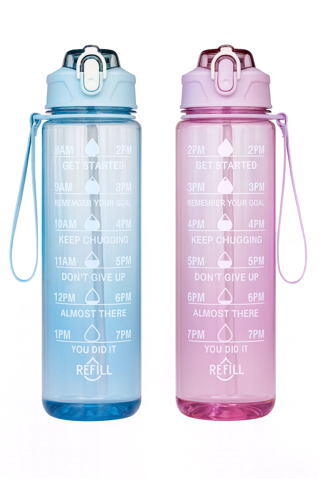 Transparent Water Bottle 1L