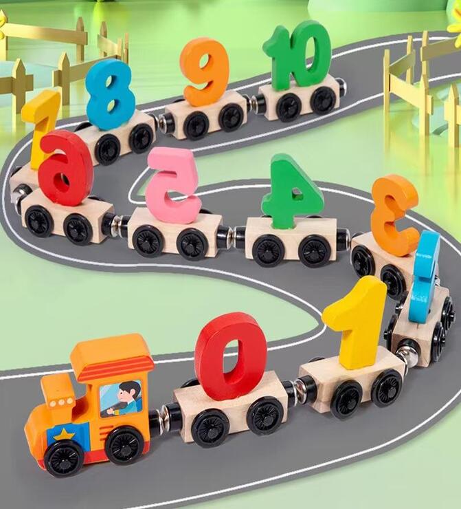 Wooden Magnetic Trains