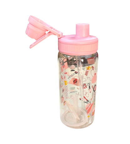 Glass Bottle with Sticker Theme