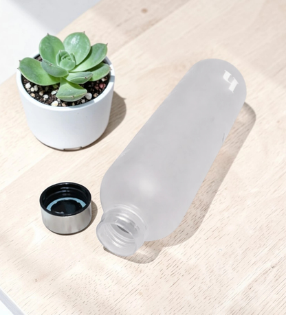 Transparent White Bottle 1L