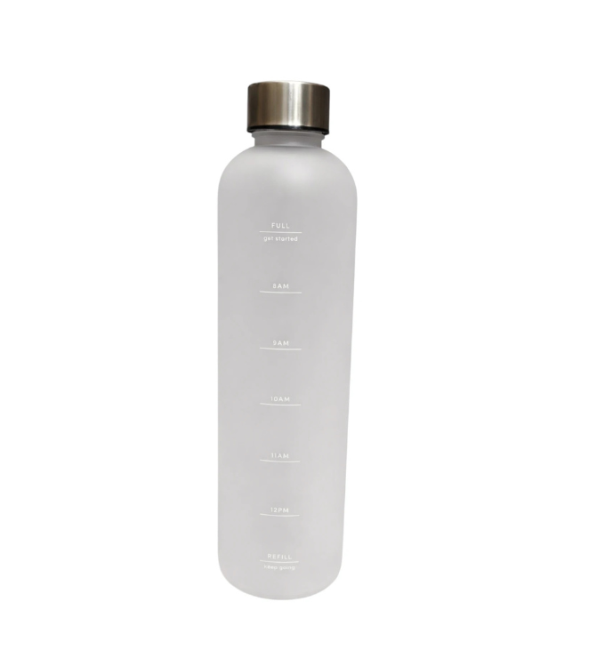 Transparent White Bottle 1L