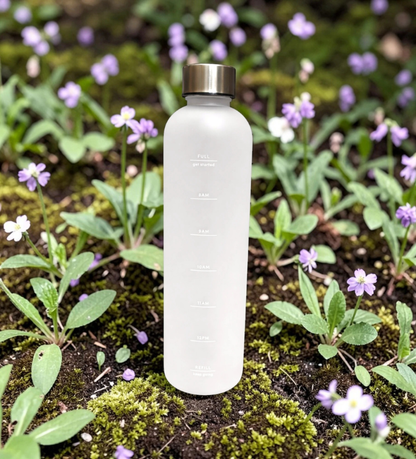 Transparent White Bottle 1L