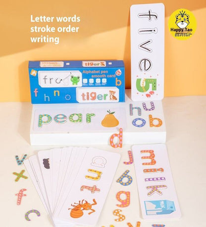 Wooden Alphabet Pen Smooth Card