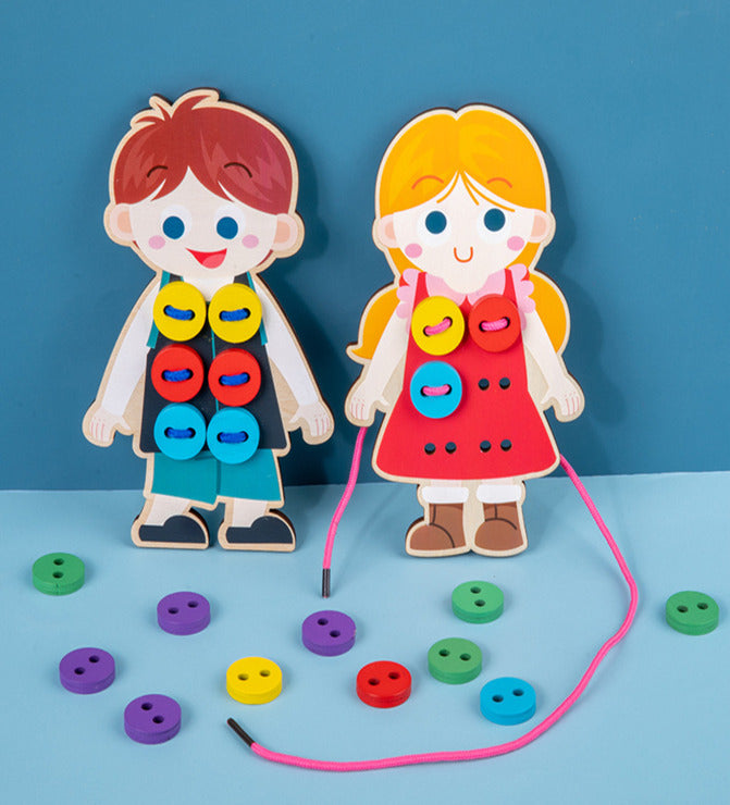 Wooden Button Toy
