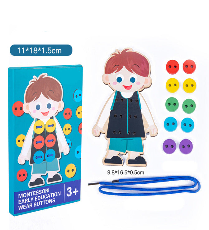 Wooden Button Toy