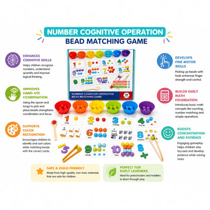 Number Cognitive Operation Bead Matching Game