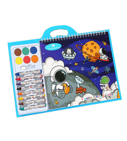 Colouring Book With Crayons