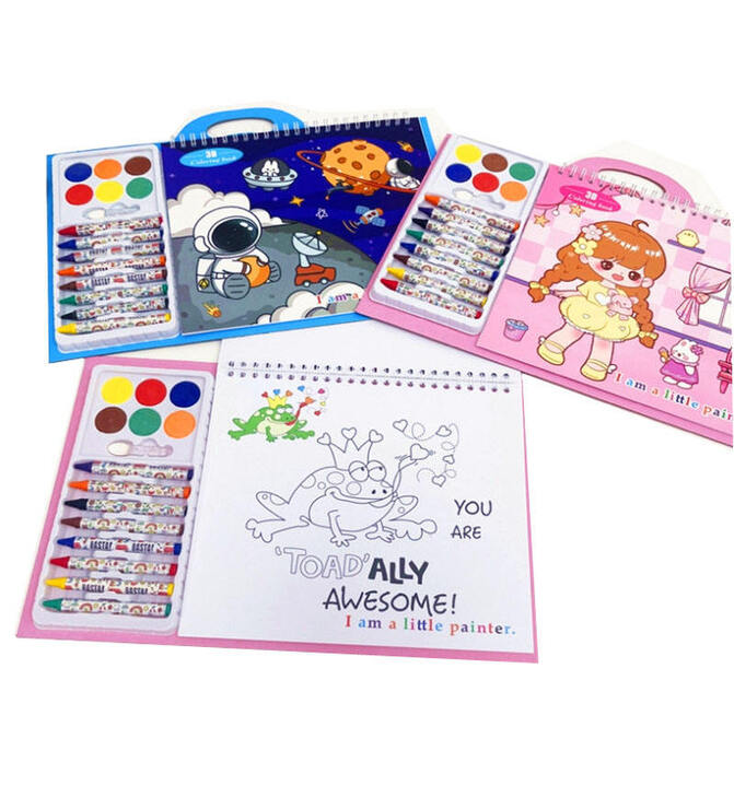 Colouring Book With Crayons