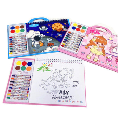 Colouring Book With Crayons