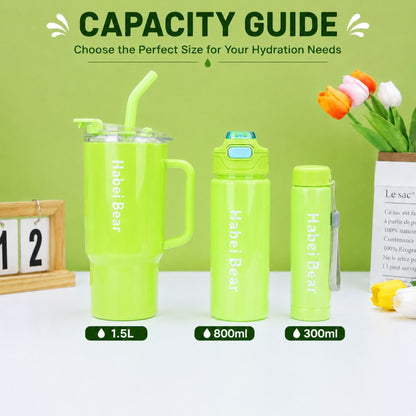 Habei Bear Premium Insulated Water Bottle & Tumbler Collection
