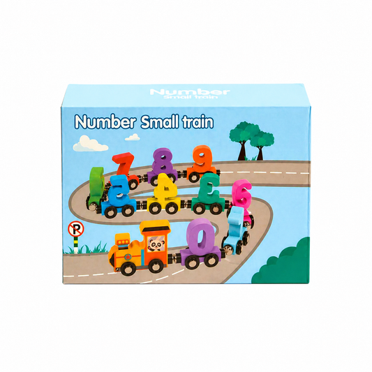 Wooden Number Small Train