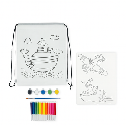 Wood Craft Paint Kit With Bag (15X20)