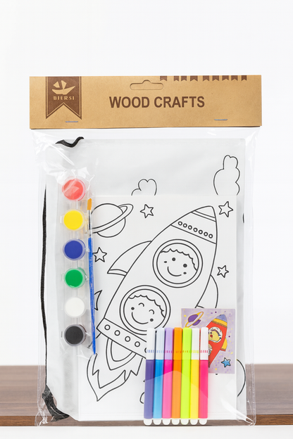 Wood Craft Paint Kit With Bag (15X20)