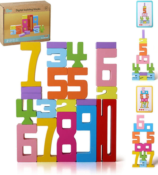 Wooden Digital Building Blocks