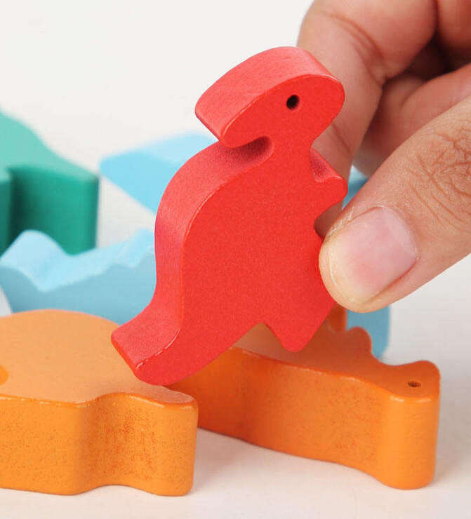 Wooden Dinosaur Balance