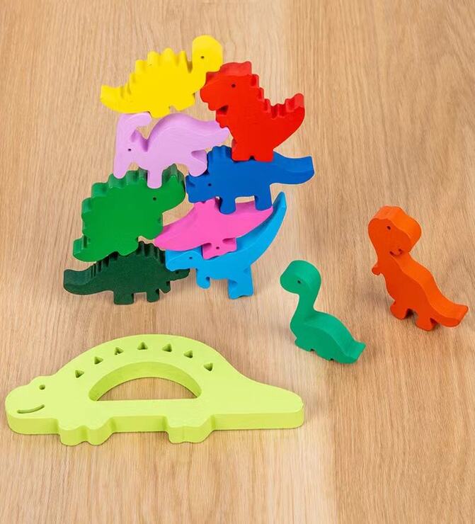 Wooden Dinosaur Balance