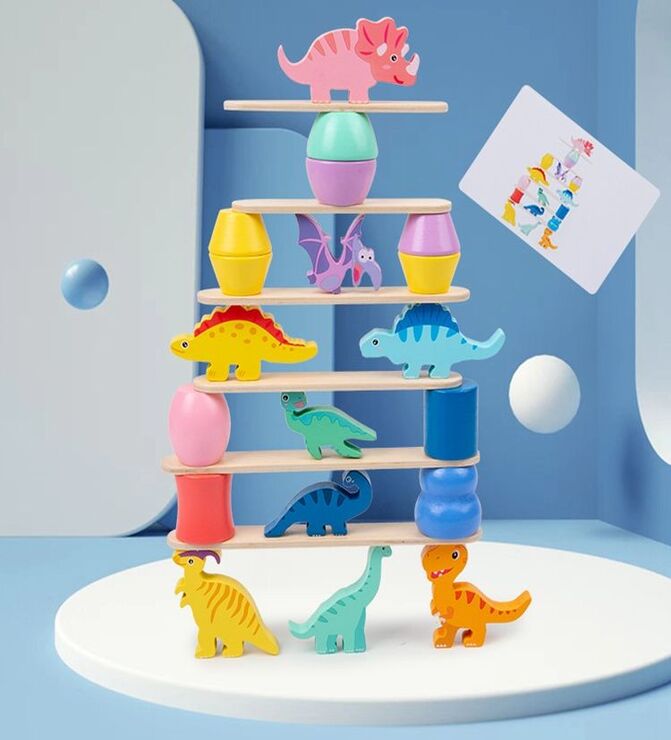 Wooden Dinosaur Folding Music