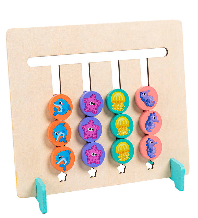 Wooden Four Color Game - Educational