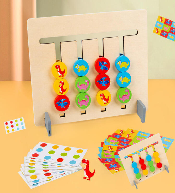 Wooden Four Color Game - Educational
