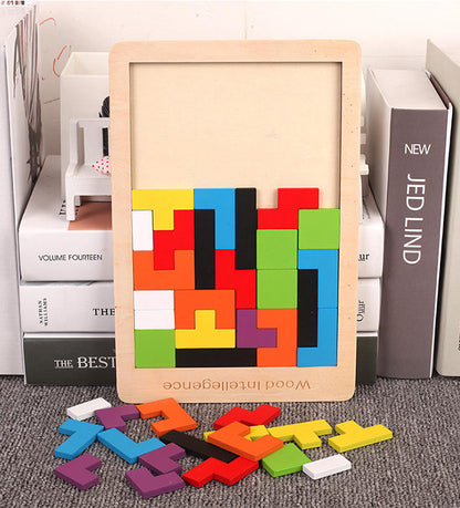 Wooden Intelligent Puzzle Size 10 Mm - Educational
