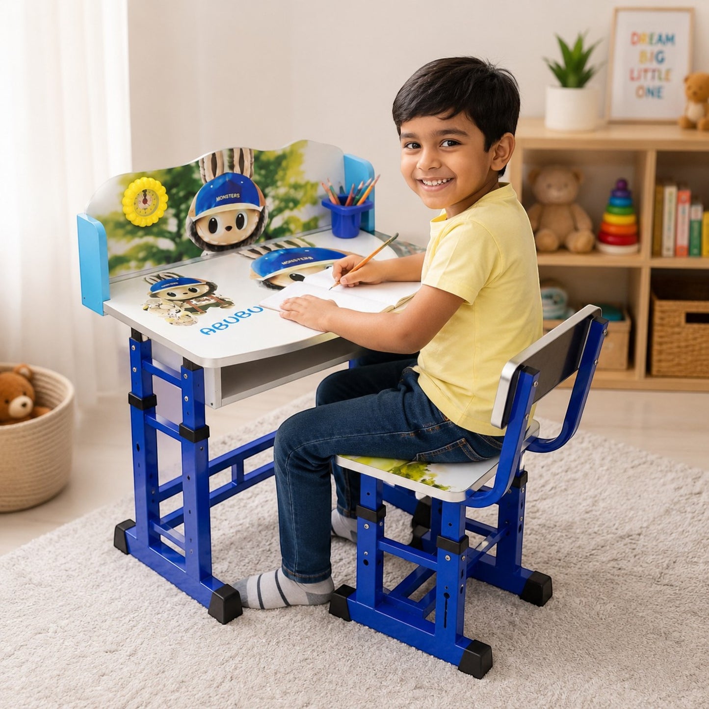 Kids Adjustable Study Table - Lababu Theme