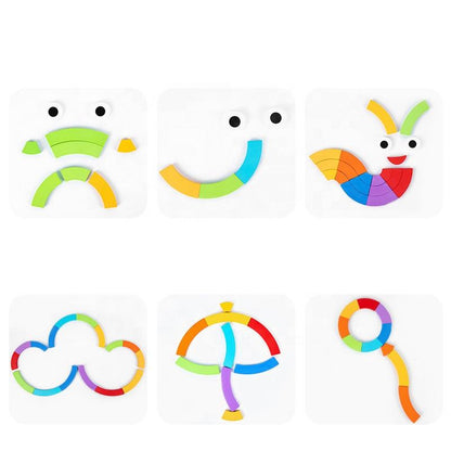 Wooden Rainbow Puzzle - Educational