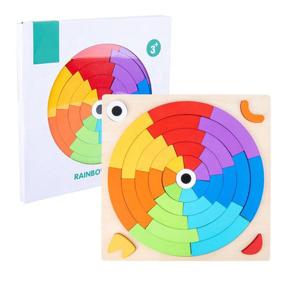 Wooden Rainbow Puzzle - Educational