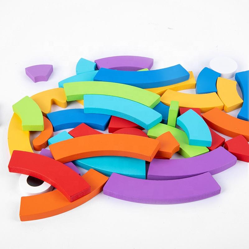 Wooden Rainbow Puzzle - Educational