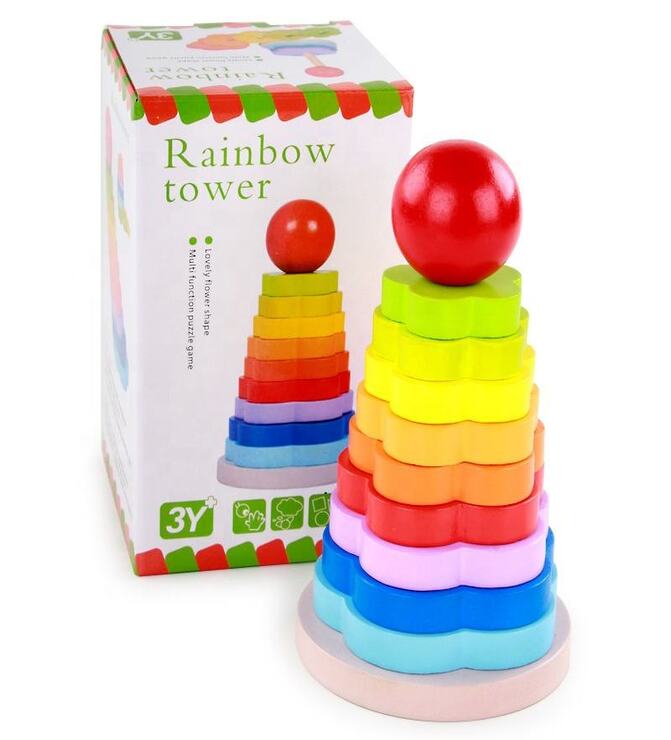 Wooden Rainbow Tower