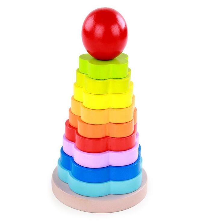 Wooden Rainbow Tower