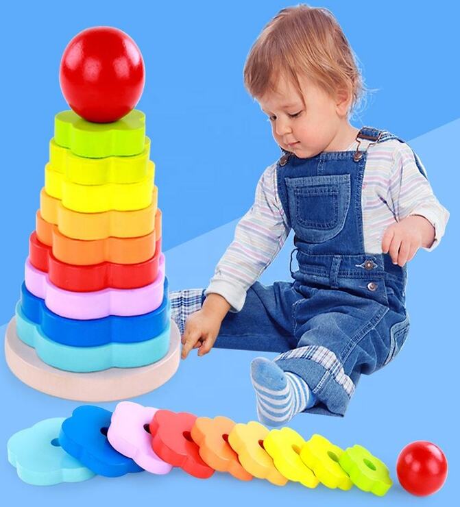 Wooden Rainbow Tower