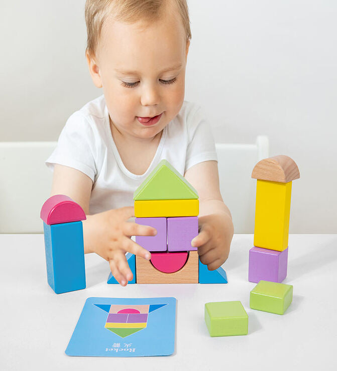 Wooden Rainbow Building Block