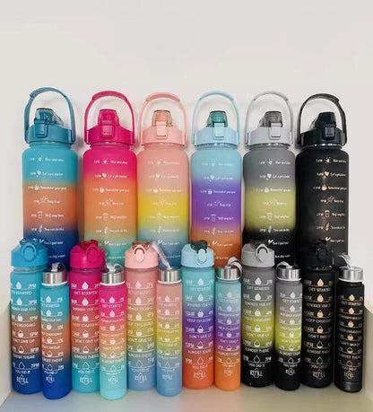 Rainbow Water Bottle 3In1