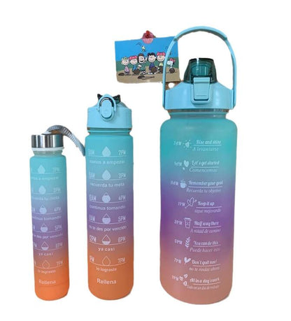 Rainbow Water Bottle 3In1