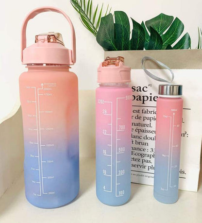 Rainbow Water Bottle 3In1
