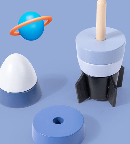 Wooden Rocket Stacker