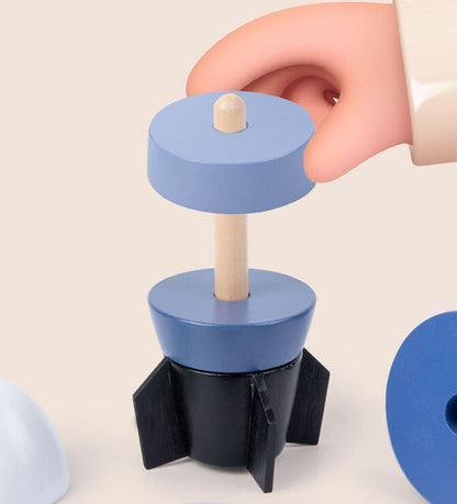 Wooden Rocket Stacker