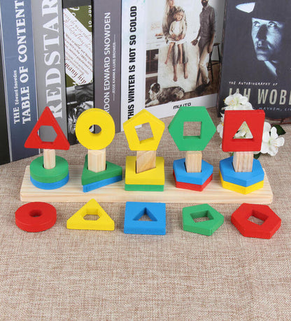 Wooden Sleeve Column Strike The Table