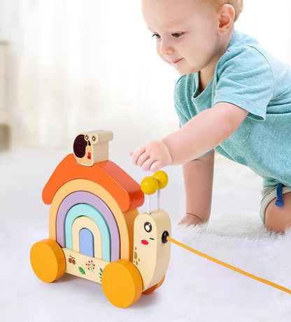 Wooden Snail Tractor