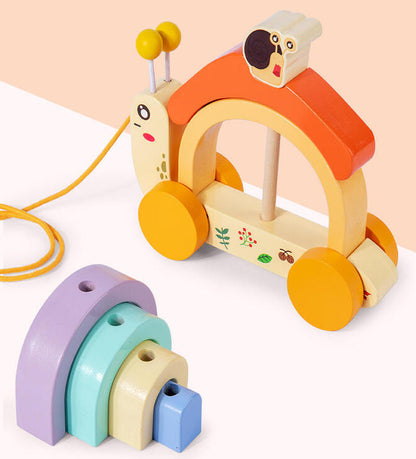 Wooden Snail Tractor