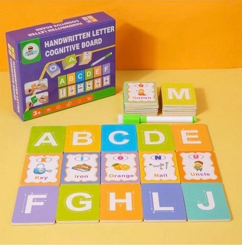 Wooden Handwritten Letter Cognitive Board - Educational