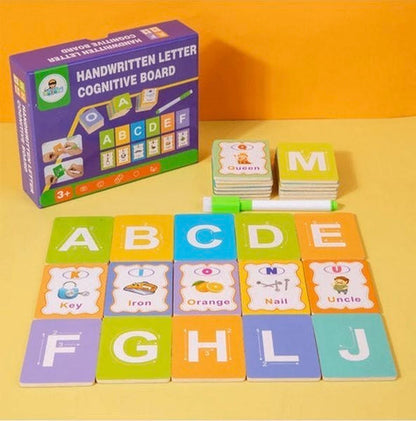 Wooden Handwritten Letter Cognitive Board - Educational