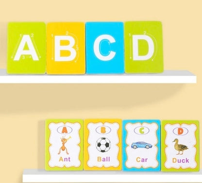 Wooden Handwritten Letter Cognitive Board - Educational