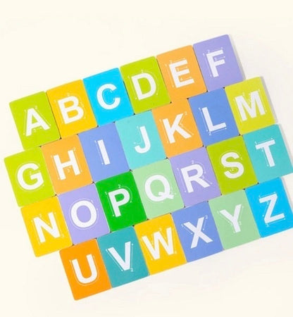Wooden Handwritten Letter Cognitive Board - Educational