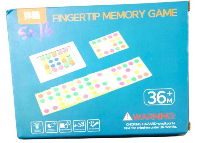 Wooden Fingertip Memory Game - Educational