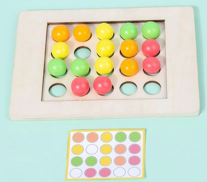 Wooden Fingertip Memory Game - Educational