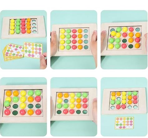 Wooden Fingertip Memory Game - Educational