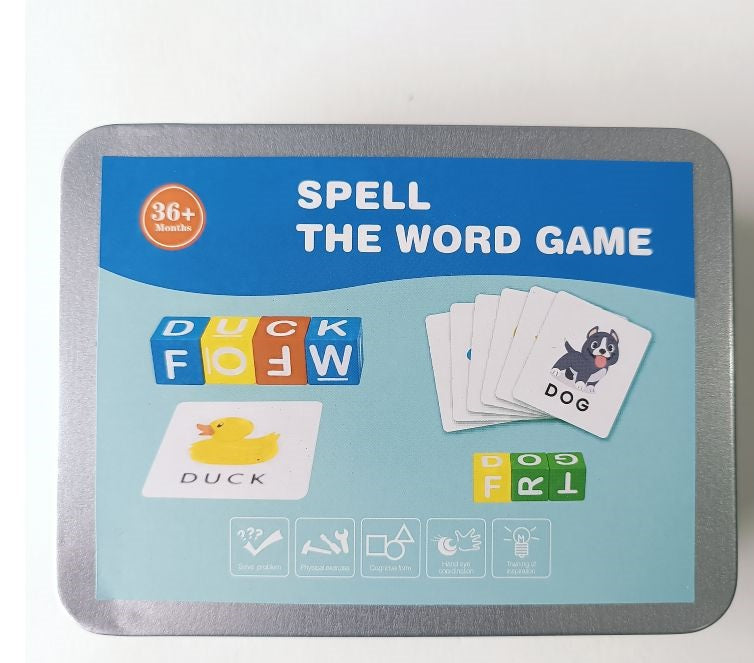 Wooden Spell The Word Game - Educational