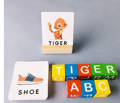 Wooden Spell The Word Game - Educational